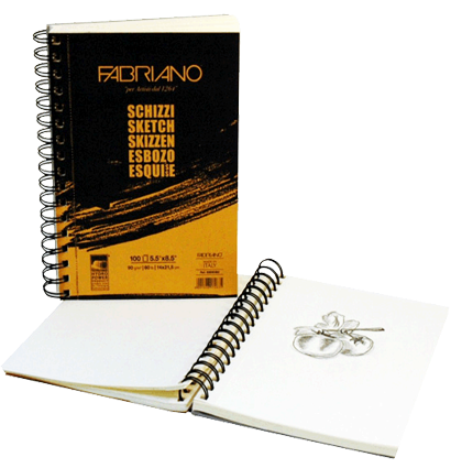 Альбом Fabriano Schizzi с мелкозернистой бумагой А5 / 120 листов / 90 гм купить в художественном магазине ArtCraft.Space с доставкой по всему миру