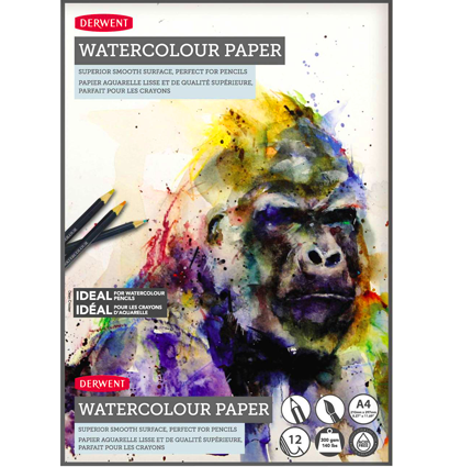 Альбом Derwent Watercolour Paper для акварельных карандашей А4 / 12 листов / 300 гм купить в магазине товаров для рисования ArtCraft.Space с доставкой по РФ и СНГ