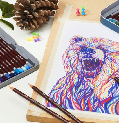 Набор цветных карандашей Colour Collection Derwent 20 цветов разных серий в пенале купить в художественном магазине ArtCraft.Space с доставкой по РФ и СНГ