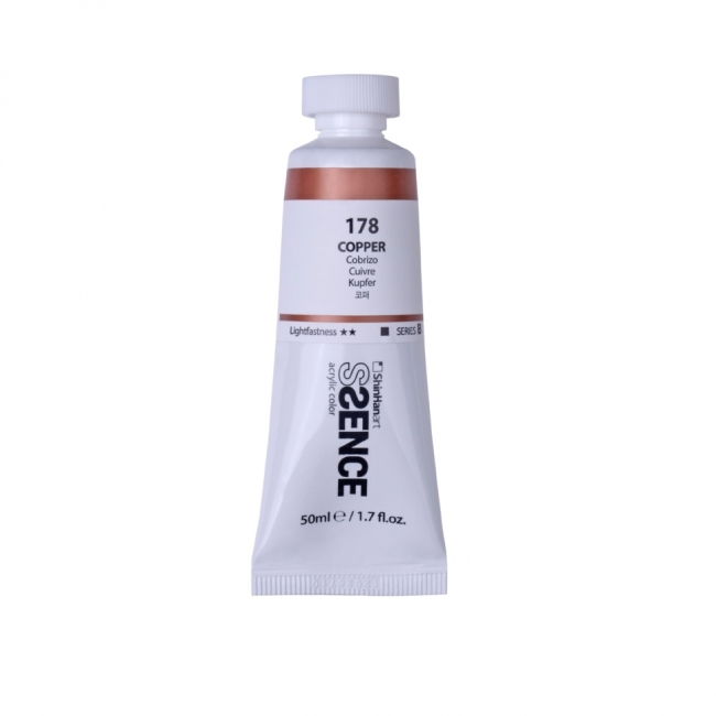 Краска акриловая ShinHan Ssence туба 50мл №178 Медный Краска акриловая ShinHan Ssence туба 50мл №178 Медный