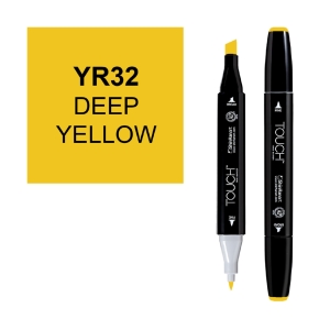 Маркер двухсторонний спиртовой TOUCH TWIN YR32 Желтый насыщенный Маркер двухсторонний спиртовой TOUCH TWIN YR32 Желтый насыщенный