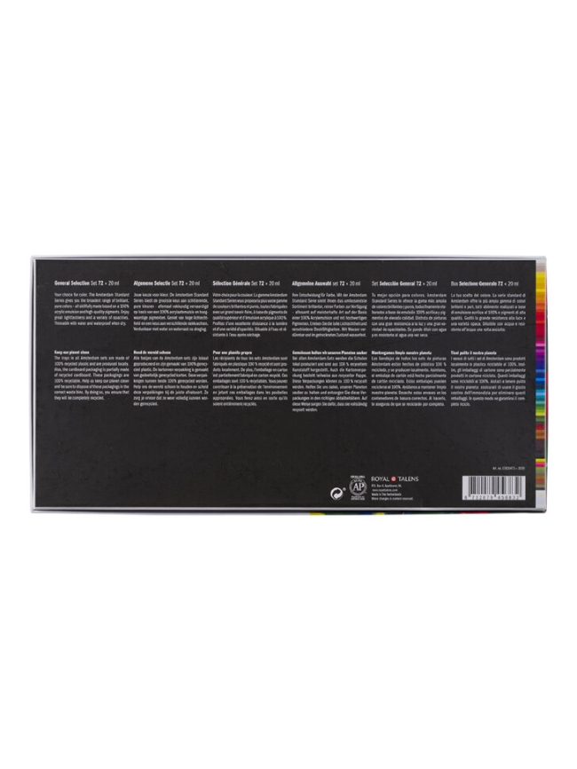 Набор акриловых красок Amsterdam Standard 72 цвета в тубах 20 мл купить в художественном магазине ArtCraft.Space