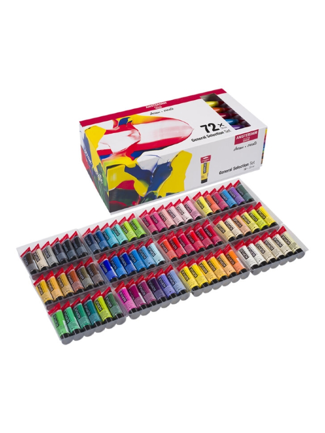 Набор акриловых красок Amsterdam Standard 72 цвета в тубах 20 мл купить в художественном магазине ArtCraft.Space