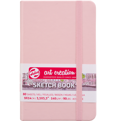 Скетчбук розовый для зарисовок Art Creation Sketchbook Royal Talens с резинкой А6 / 80 листов / 140 гм купить в художественном магазине ArtCraft.Space с доставкой по РФ и СНГ