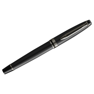 Ручка-роллер Waterman "Expert Metallic Black RT" черная, 0,8мм, подарочная упаковка