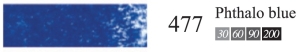 Пастель сухая мягкая профессиональная круглая Галерея цвет № 477 фталевый синий III