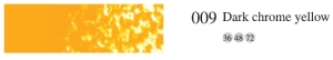 Пастель мягкая профессиональная квадратная цвет № 009 темный желтый хром
