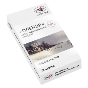 Акварель художественная Гамма "Старый Мастер" IWS "Пленэр", 12цв*2,6мл, кюветы, метал. коробка Акварель художественная Гамма "Старый Мастер" IWS "Пленэр", 12цв*2,6мл, кюветы, метал. коробка