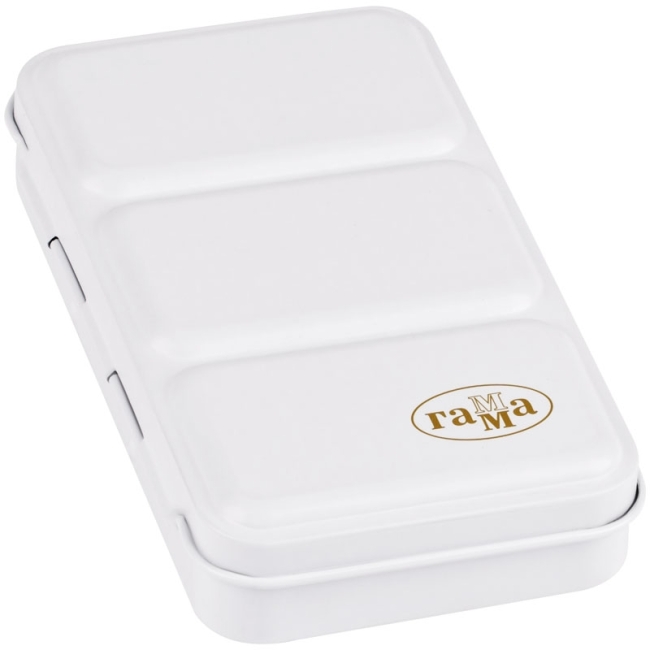 Акварель художественная Гамма "Старый Мастер" IWS "Пленэр", 12цв*2,6мл, кюветы, метал. коробка