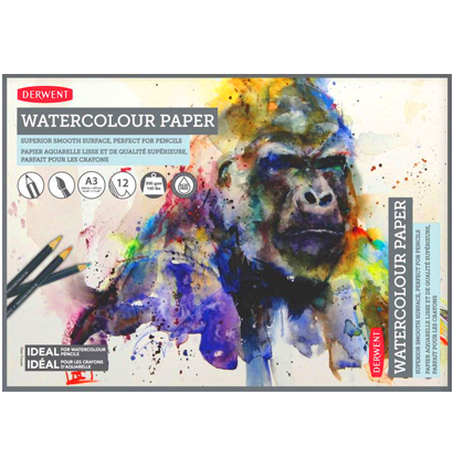 Альбом Derwent Watercolour Paper для акварельных карандашей А3 / 12 листов / 300 гм купить в магазине товаров для рисования ArtCraft.Space с доставкой по РФ и СНГ