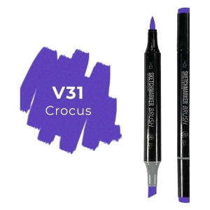 Маркер SKETCHMARKER Brush двухсторонний на спирт.основе цв.V31 Крокус Маркер SKETCHMARKER Brush двухсторонний на спирт.основе цв.V31 Крокус