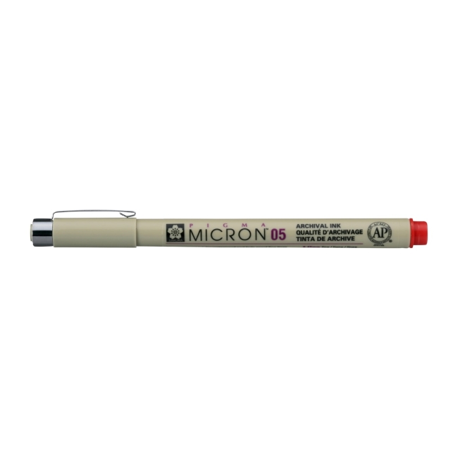 Ручка капиллярная Pigma Micron 0.45мм Красный