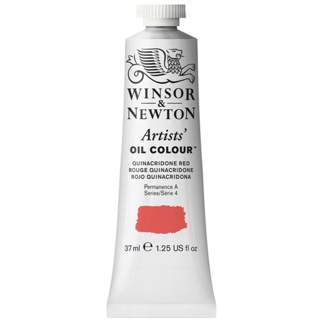 Краска масляная профессиональная Winsor&Newton "Artists' Oil", хинакридоновый красный