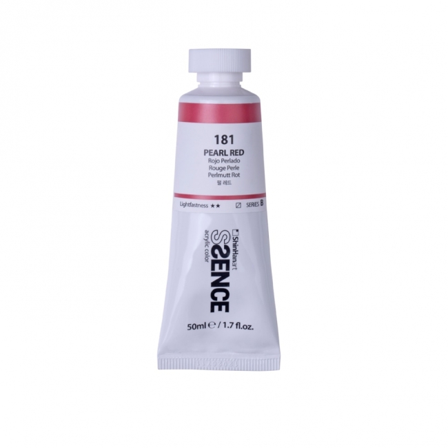 Краска акриловая ShinHan Ssence туба 50мл №181 Красный перламутровый Краска акриловая ShinHan Ssence туба 50мл №181 Красный перламутровый