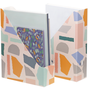 Накопитель-лоток вертикальный MESHU "Pastel colors", 75мм, микрогофрокартон, 2 шт. в уп.