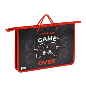 Папка с ручками А4 ArtSpace "Gamer", пластик, на молнии, 45мм