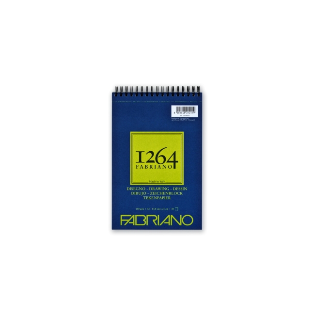 Альбом для графики 1264 DRAWING 180г/м.кв 14,8х21 30л спираль по короткой стороне