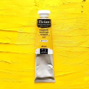 Масляная краска Tician, Кадмий желтый средний, 46 мл
