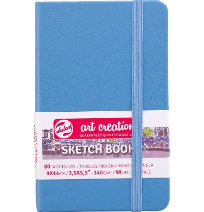 Скетчбук голубой для зарисовок Art Creation Sketchbook Royal Talens с резинкой А6 / 80 листов / 140 гм купить в художественном магазине ArtCraft.Space с доставкой по РФ и СНГ