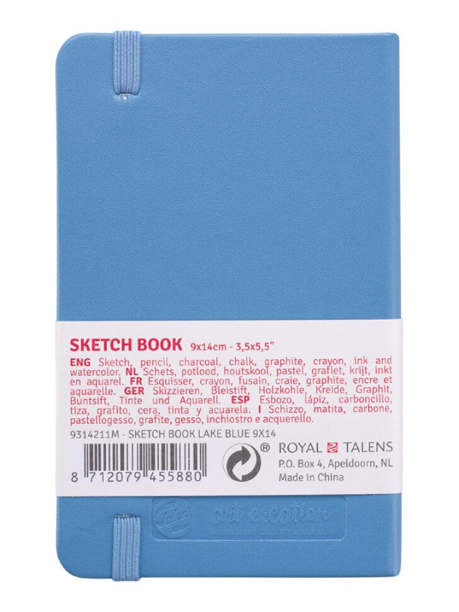 Скетчбук голубой для зарисовок Art Creation Sketchbook Royal Talens с резинкой А6 / 80 листов / 140 гм купить в художественном магазине ArtCraft.Space с доставкой по РФ и СНГ