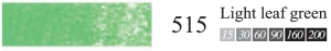 Пастель сухая мягкая профессиональная круглая Галерея цвет № 515 светлый перманентный зелёный I