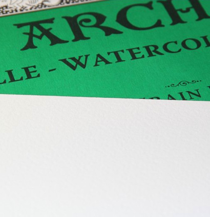 Arches Aquarelle Fin блок бумаги для акварели из хлопка 15х30см / 20 листов / 300 гм (среднезернистая) купить в художественном магазине ArtCraft.Space с доставкой по РФ и СНГ