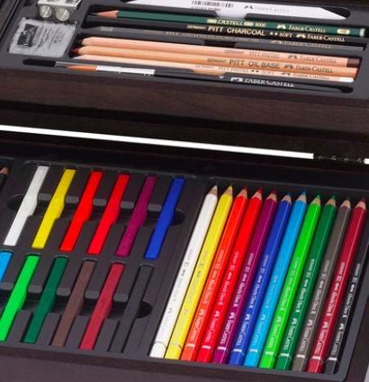 Набор художественных карандашей и пастели Faber-Castell Art & Graphic Compendium 54 шт в кейсе купить в художественном магазине ArtCraft.Space с доставкой по РФ и СНГ Набор художественных карандашей и пастели Faber-Castell Art & Graphic Compendium 54 шт в кейсе купить в художественном магазине ArtCraft.Space с доставкой по РФ и СНГ