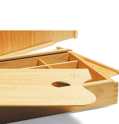 Этюдный ящик Capelletto с палитрой деревянный для художников из бука 28х38 см купить в магазине для художников ArtCraft.Space с доставкой по РФ и СНГ