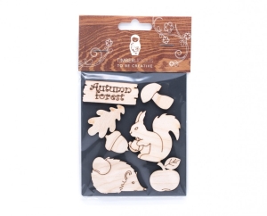 Набор заготовок для декорирования Autumn1 фанера 10х14см,