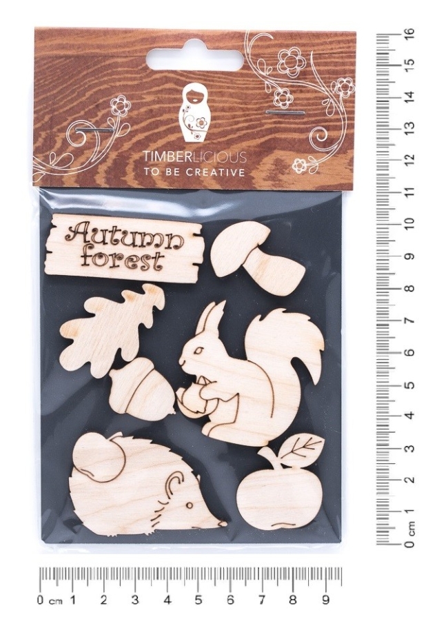 Набор заготовок для декорирования Autumn1 фанера 10х14см,