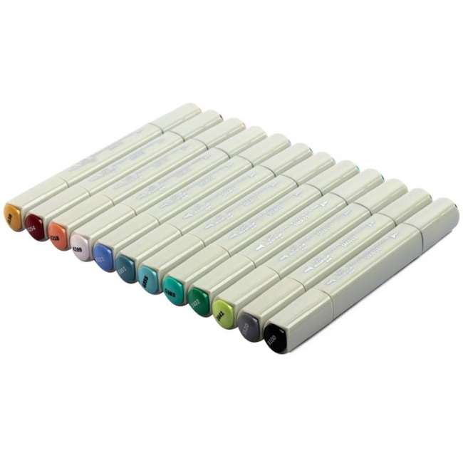 Набор спиртовых маркеров Vista-Artista Style "Яркая фантазия" 12 цветов купить в магазине маркеров ArtCraft.Space с доставкой Набор спиртовых маркеров Vista-Artista Style "Яркая фантазия" 12 цветов купить в магазине маркеров ArtCraft.Space с доставкой