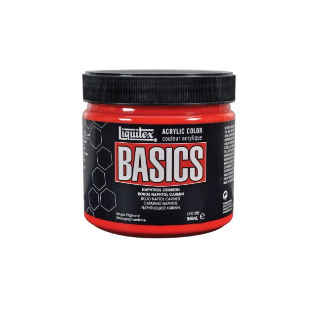 Краска акриловая LIQUITEX Basics №292 нафтол малиновый 946 мл купить в художественном магазине ArtCraft.Space