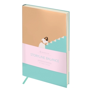 Ежедневник недатированный, А5, 136л., кожзам, Greenwich Line "Storyline. Balance", тон. блок