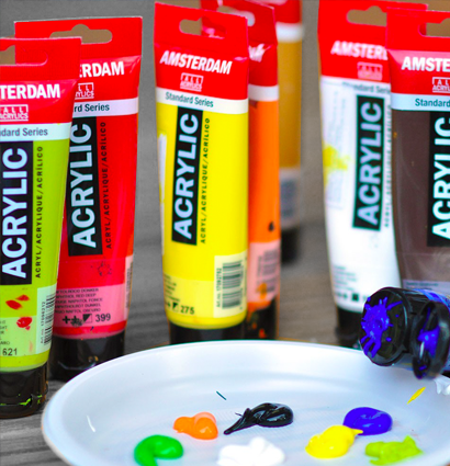 Набор акриловых красок Amsterdam Standard Series 12 цветов в тубах 20 мл купить в художественном магазине ArtCraft.Space с доставкой по РФ и СНГ