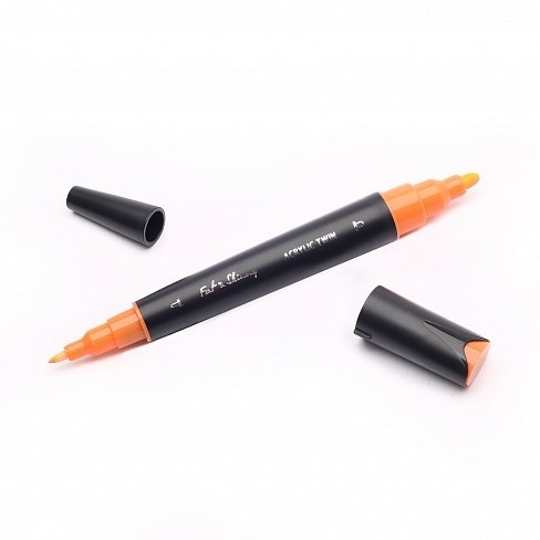 Fat&Skinny BRIGHT 12 шт набор маркеров акриловых двусторонних