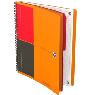 Бизнес-тетрадь OXFORD International MeetingBook B5 80л линейка двойная спираль папка с 3 клапанами п