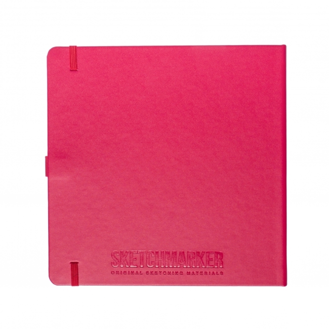 Блокнот для зарисовок Sketchmarker 140г/кв.м 20*20cм 80л твердая обложка Маджента Блокнот для зарисовок Sketchmarker 140г/кв.м 20*20cм 80л твердая обложка Маджента