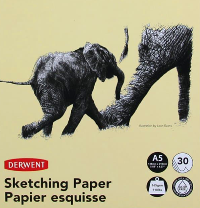 Альбом на пружине для графики Derwent Sketching Paper А5 / 30 листов / 165 гм купить в магазине товаров для рисования ArtCraft.Space с доставкой по РФ и СНГ