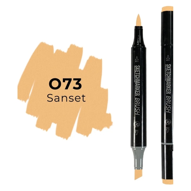 Маркер SKETCHMARKER Brush двухсторонний на спирт.основе цв.O73 Закат