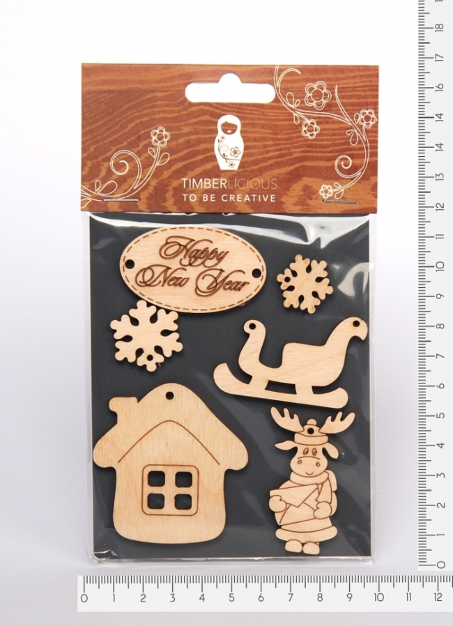 Набор заготовок для декорирования Winter14 фанера 10х14см,