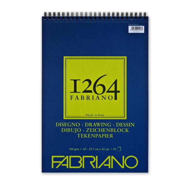 Альбом для графики 1264 DRAWING 180г/м.кв 29,7х42 50л спираль по короткой стороне