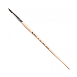 Кисть Roubloff Серия 1412 белка круглая лаковое покрытие ручка длинная №5