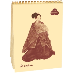 Блокнот для пастели 30л. А4 на гребне Лилия Холдинг "Sand", песочный, 160г/м2, холст