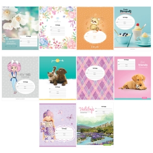 Тетрадь 24л., клетка ArtSpace "Микс. Для девочек"