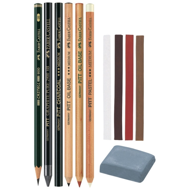 Художественный набор Faber-Castell Монохром 12 предметов купить в художественном магазине ArtCraft.Space Художественный набор Faber-Castell Монохром 12 предметов купить в художественном магазине ArtCraft.Space