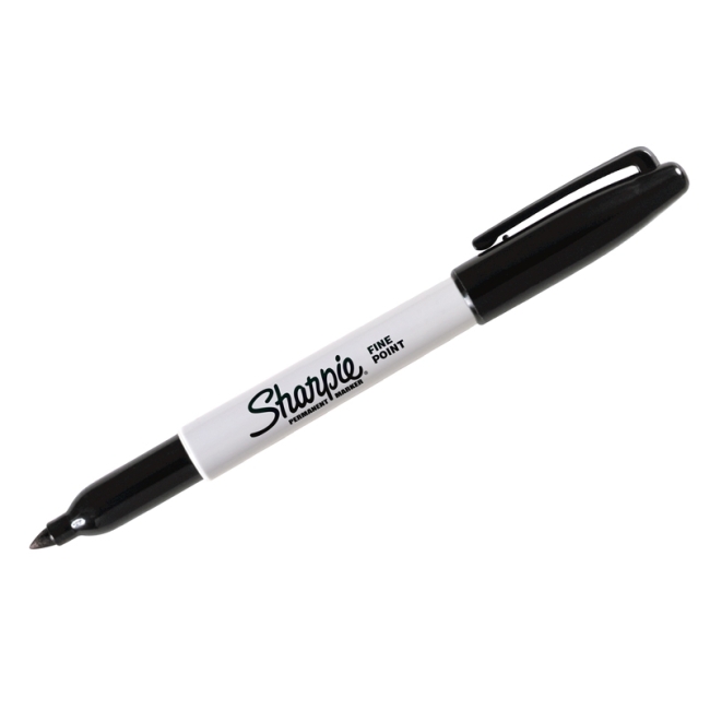 Маркер перманентный Sharpie "Fine" черный, пулевидный, 1мм