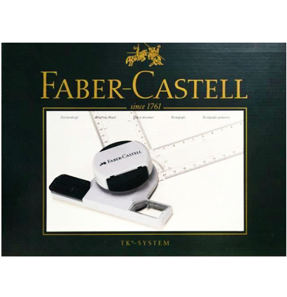 Линейка "Чертежная головка" Faber-Castell TK System поворотная для планшетов А3 и А4 купить в художественном магазине ArtCraft.Space с доставкой по РФ и СНГ