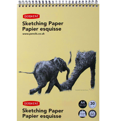 Альбом на пружине для графики Derwent Sketching Paper А4 / 30 листов / 165 гм купить в магазине товаров для рисования ArtCraft.Space с доставкой по РФ и СНГ