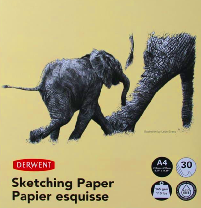 Альбом на пружине для графики Derwent Sketching Paper А4 / 30 листов / 165 гм купить в магазине товаров для рисования ArtCraft.Space с доставкой по РФ и СНГ