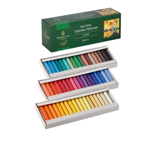 Пастель художественная сухая Greenwich Line, 54 цвета, картон. упак.